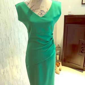 Diane Von Furstenberg green dress.